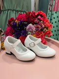 Zapatos de tacón niña blanco