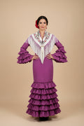 Vestido f Lolita buganvilla con blanco
