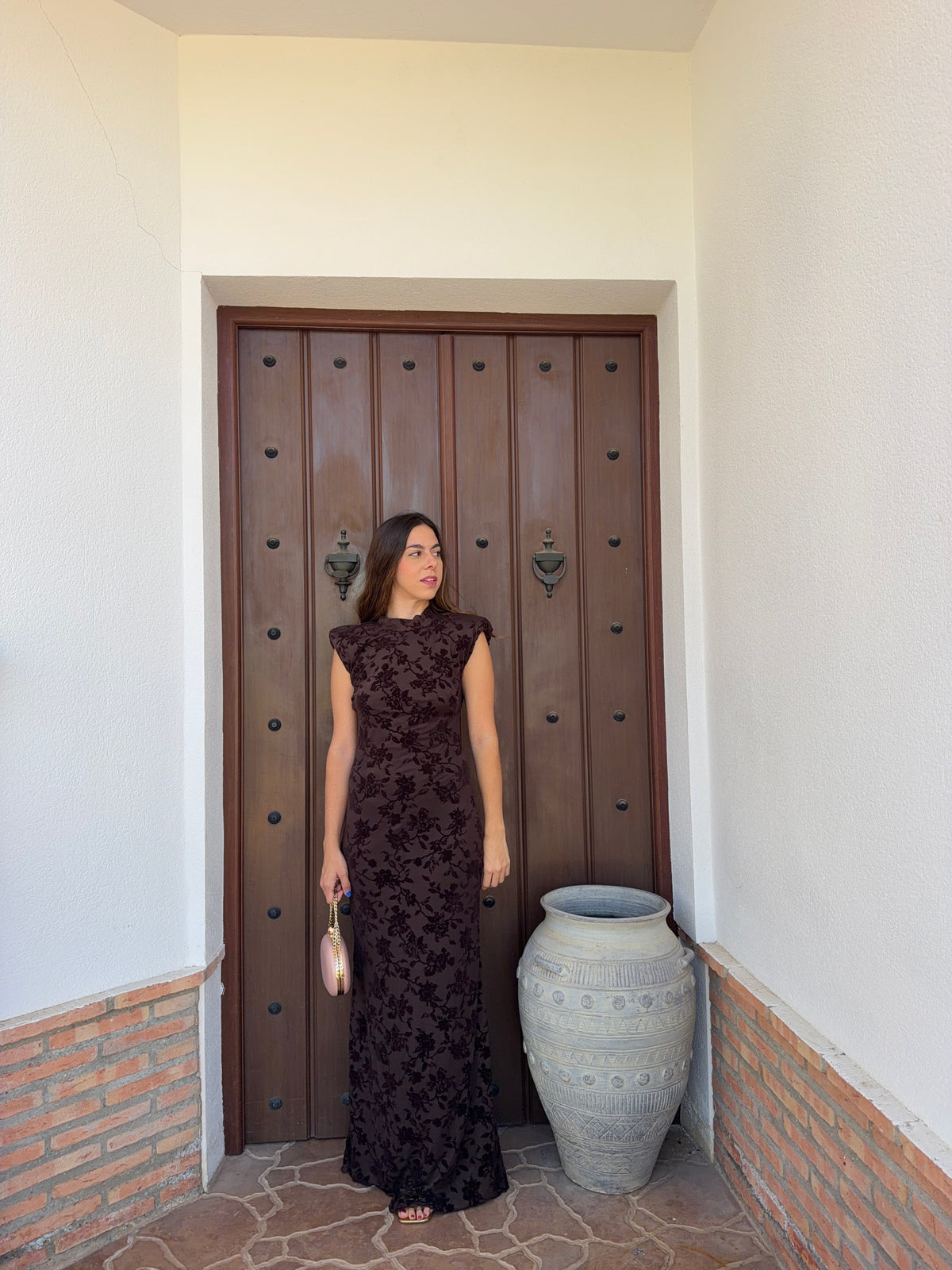 Vestido e Atenea Marron