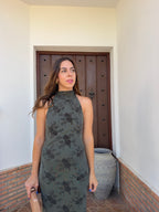 Vestido e Cuello halter