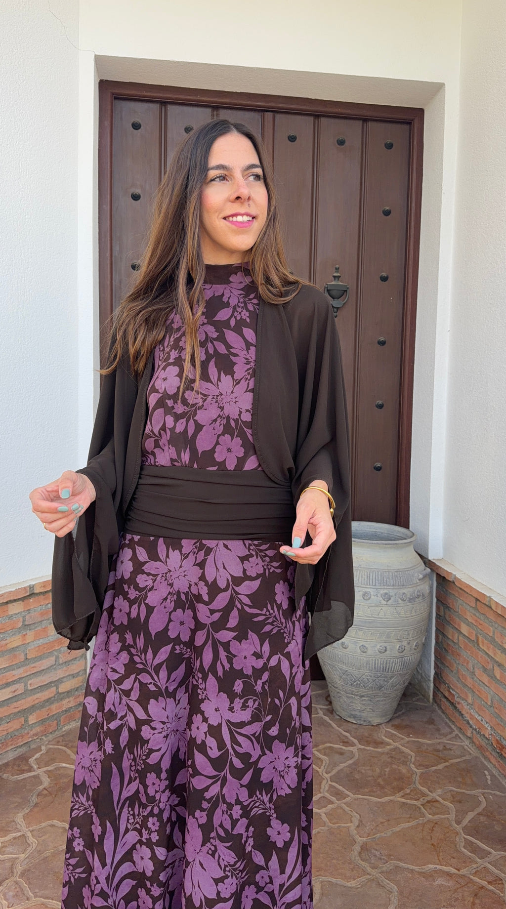 Vestido Sirena Marron