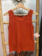 Camiseta tachuelas canalé