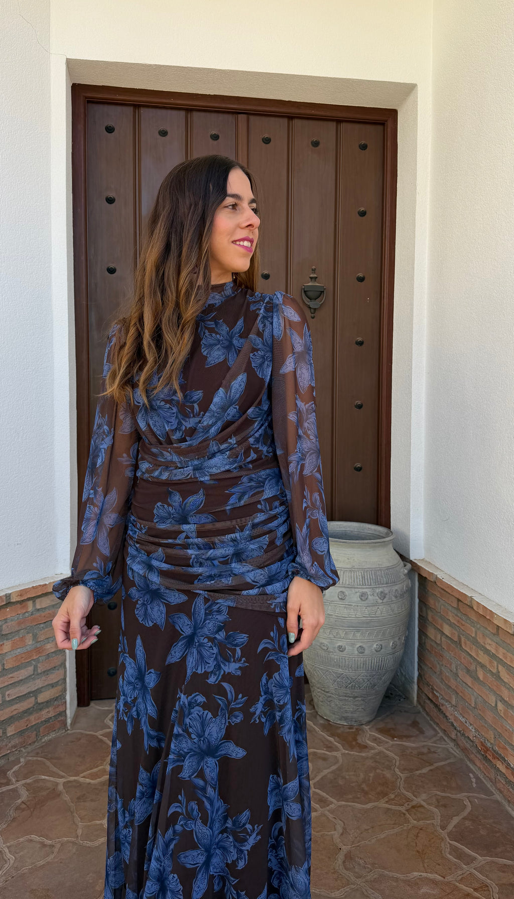Vestido e Mar azul