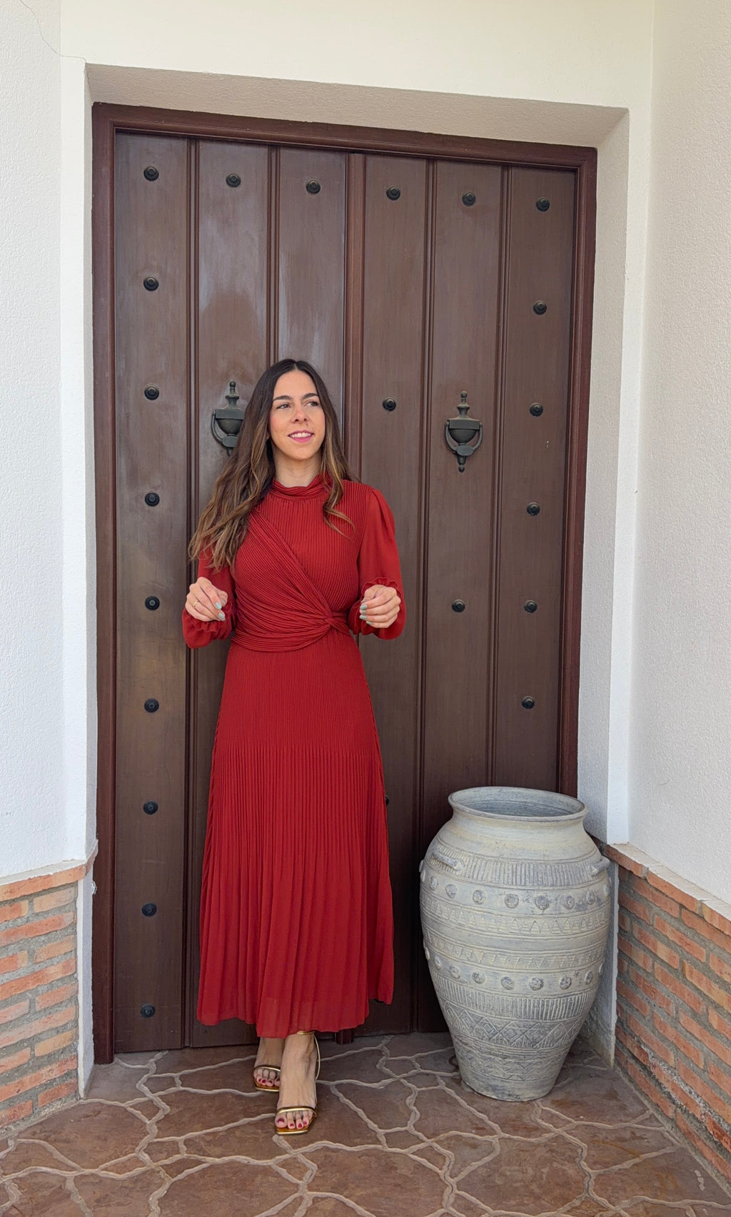 Vestido pliegues