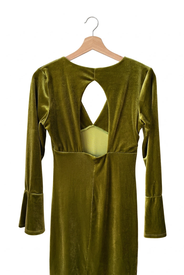 Vestido terciopelo campana
