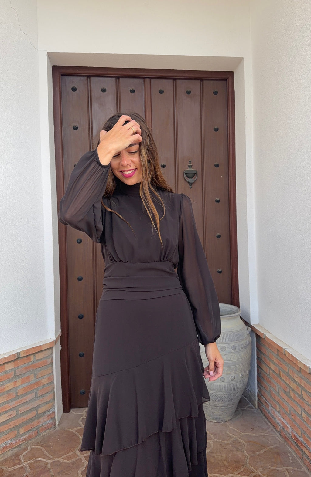 Vestido Janna Marrón chocolate