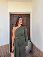 Vestido e Miriam verde
