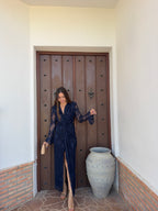 Vestido e Rocio Azul marino