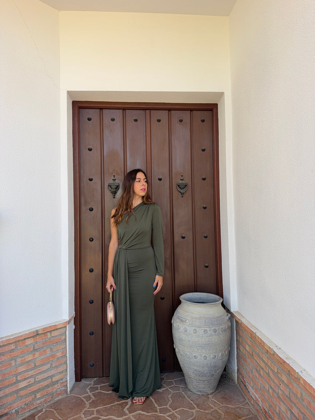 Vestido e Miriam verde