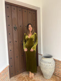 Vestido terciopelo campana