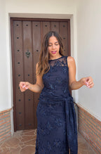 Vestido Sara azul marino
