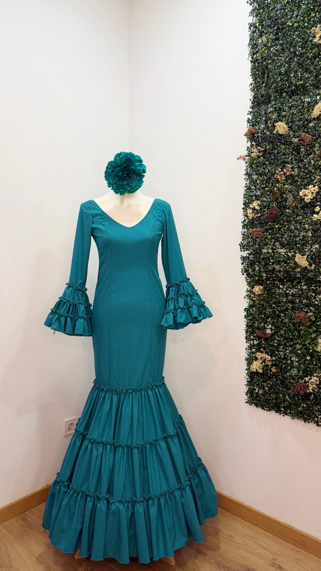 Vestido f carmela turquesa