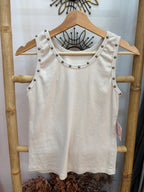 Camiseta tachuelas canalé