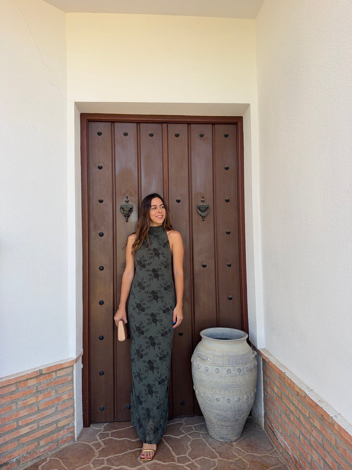 Vestido e Cuello halter