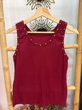 Camiseta tachuelas canalé