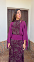 Vestido Sirena buganvilla