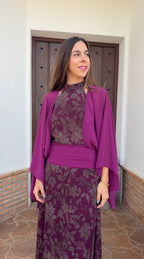 Vestido Sirena buganvilla