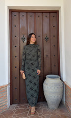 Vestido e lorena verde