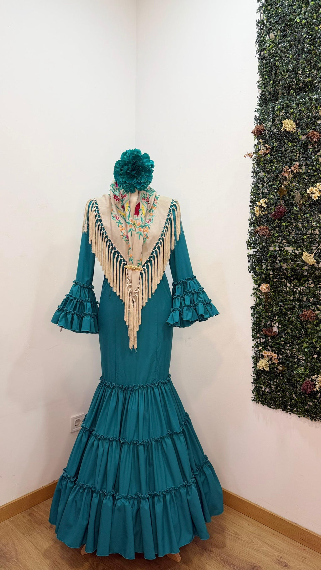 Vestido f carmela turquesa
