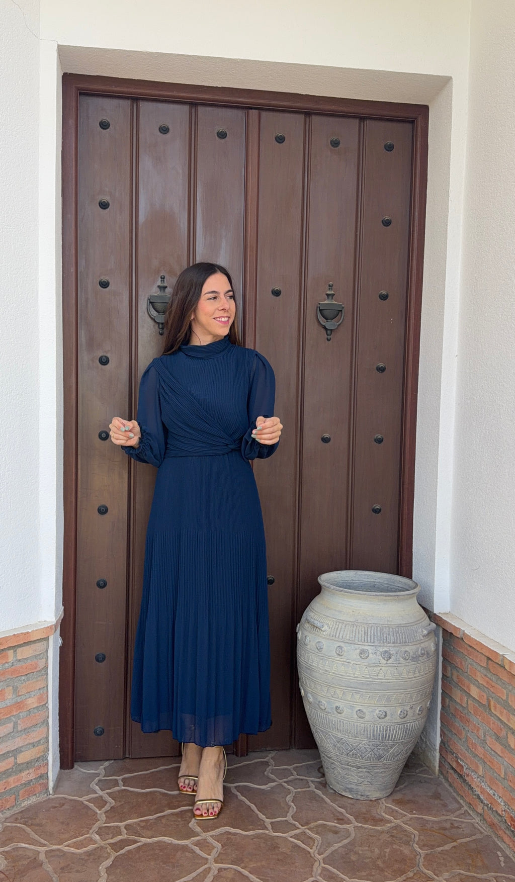 Vestido pliegues