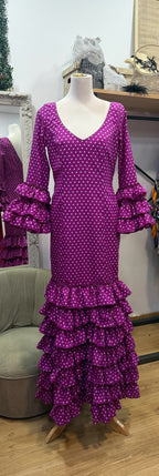 Vestido f Lolita buganvilla con blanco