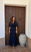 Vestido e Morella azul marino