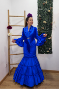 Vestido f carmela azul electrico