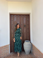 Vestido e Ana estampado verde