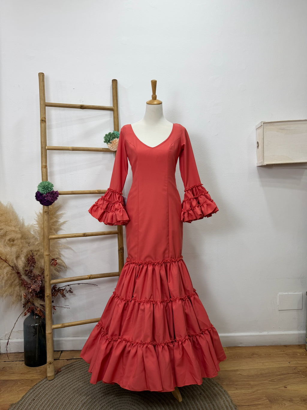 Vestido f carmela coral
