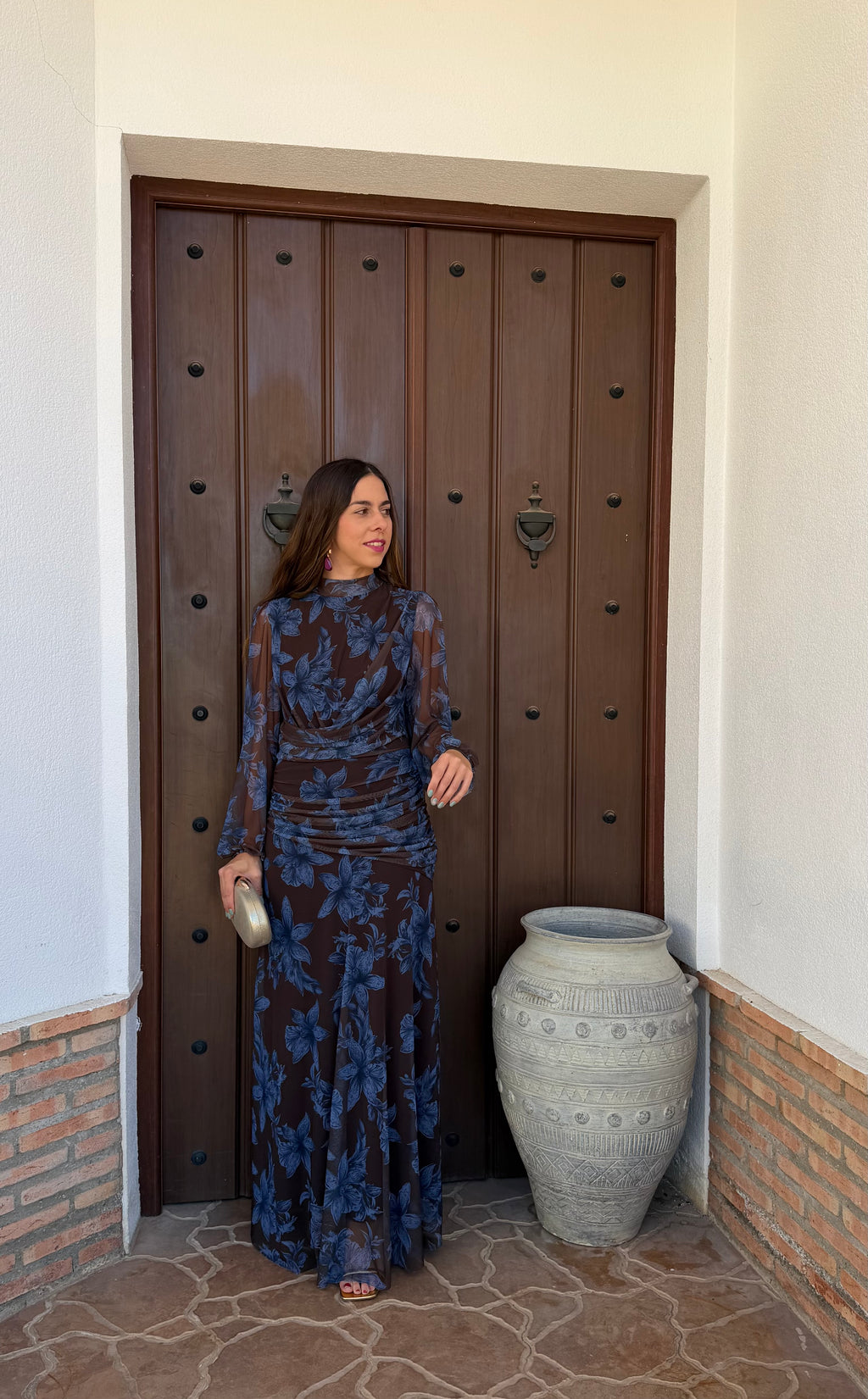 Vestido e Mar azul
