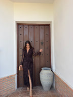 Vestido e Rocio marron