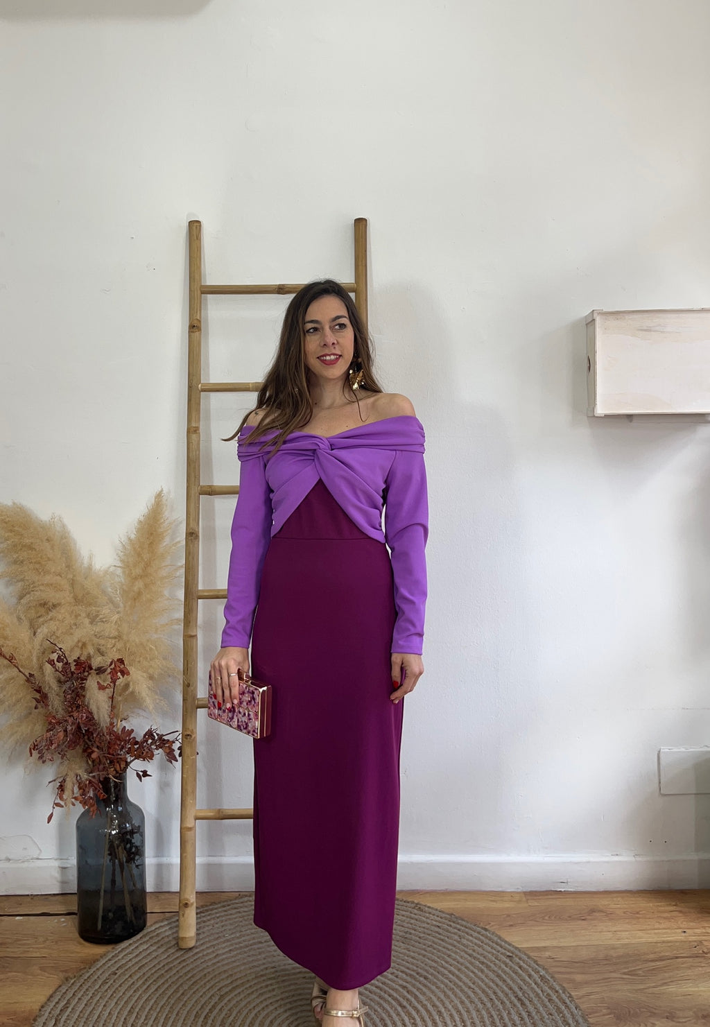 Vestido e Macarena buganvilla