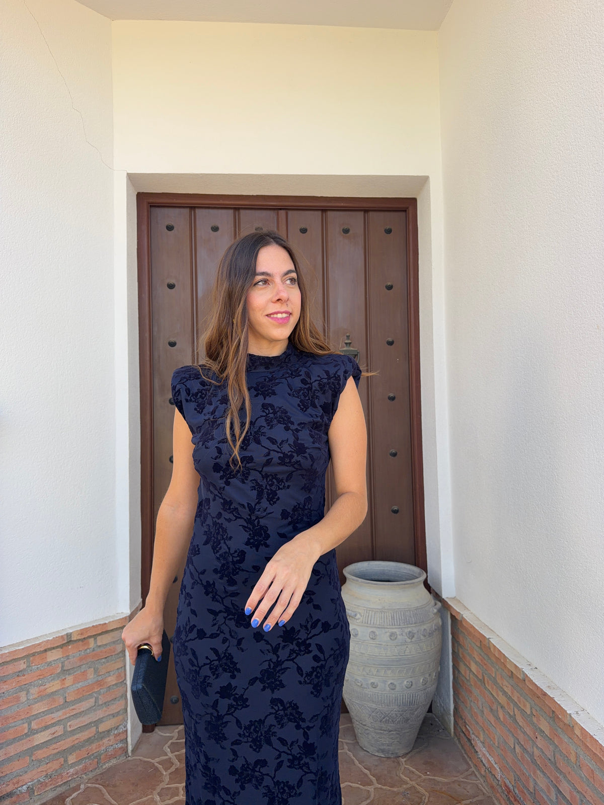 Vestido e Atenea Azul marino