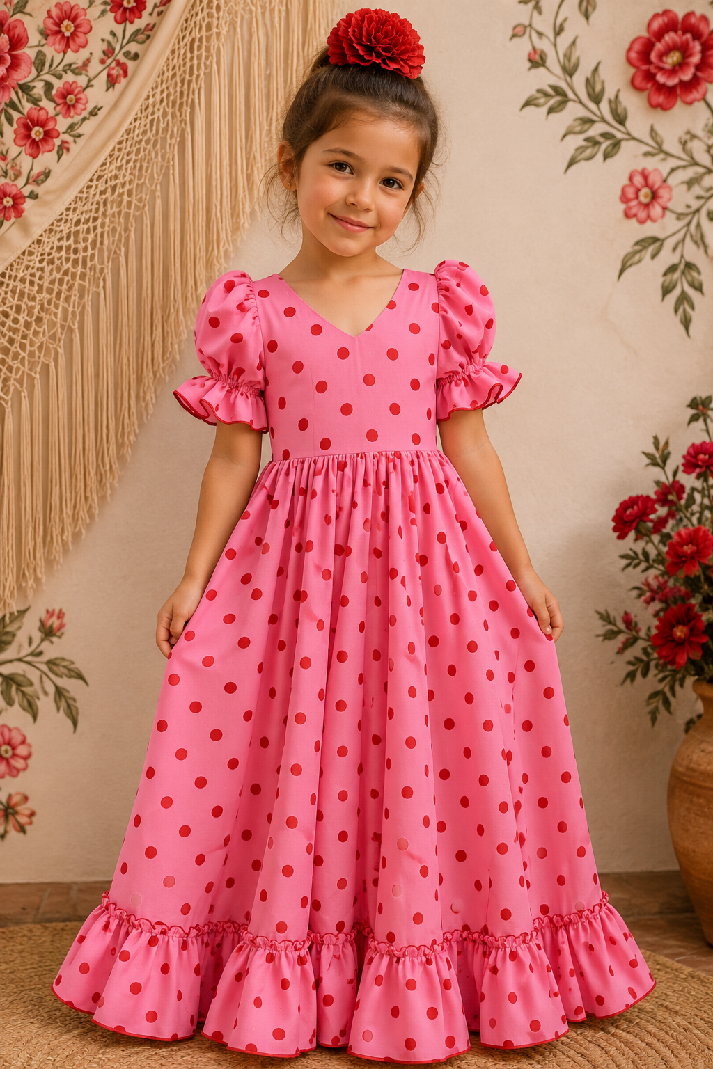 Vestido flamenca bruna