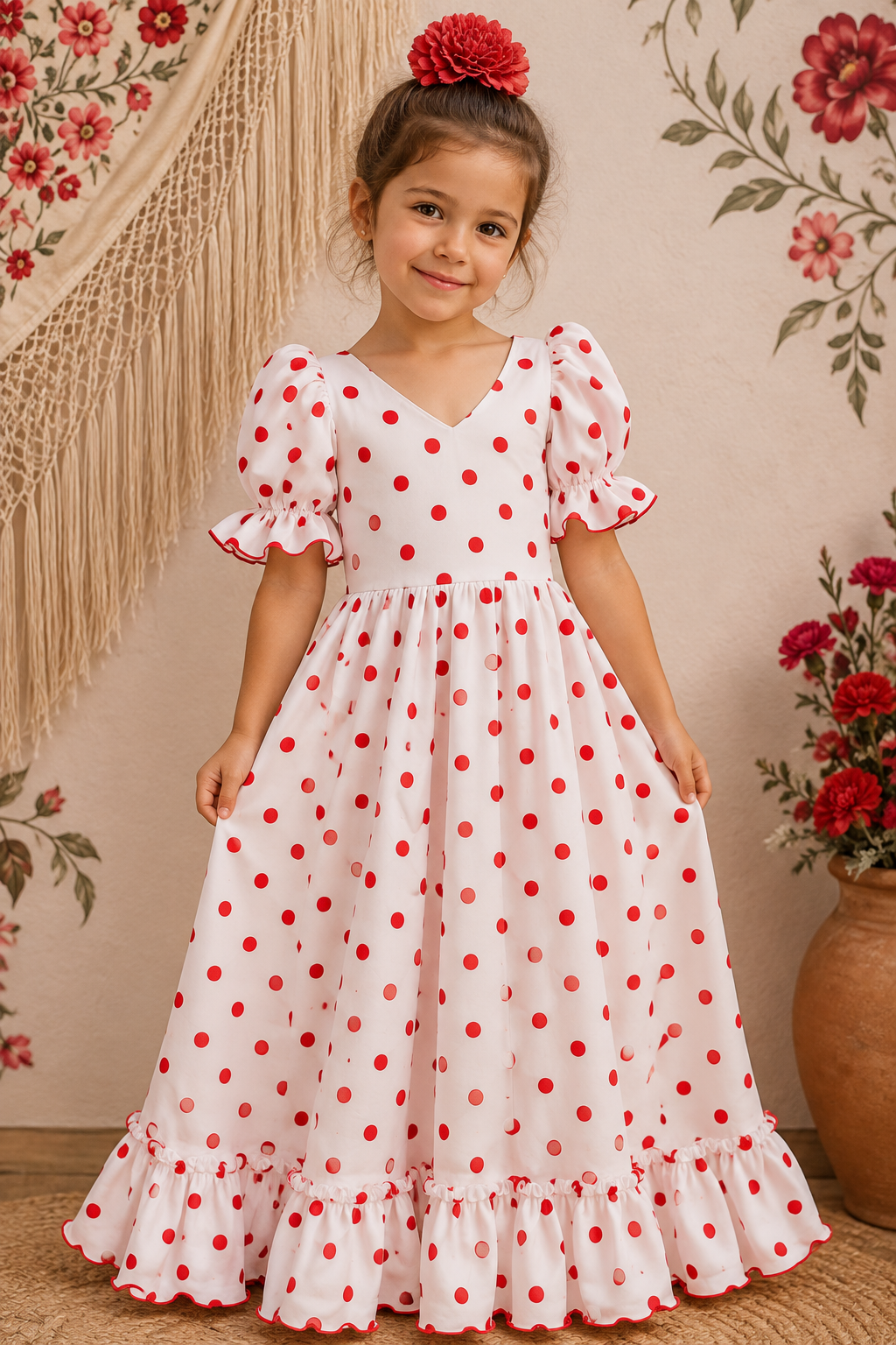 Vestido flamenca bruna