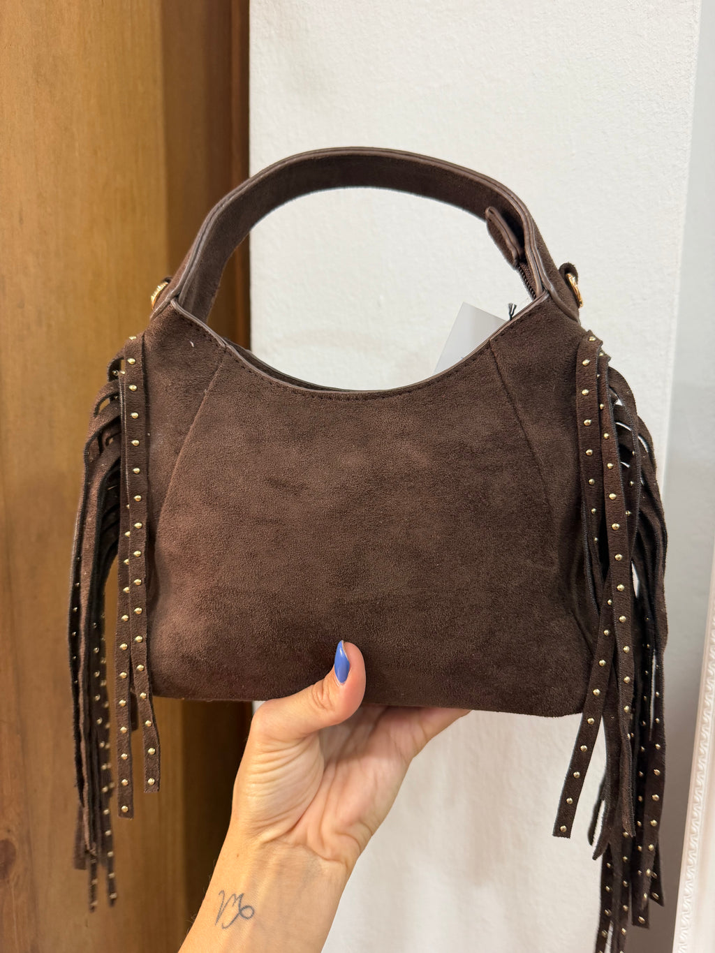 Bolso ante flecos