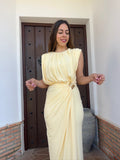 Vestido Francisca manga corta amarillo