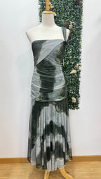 Vestido estampado tirante