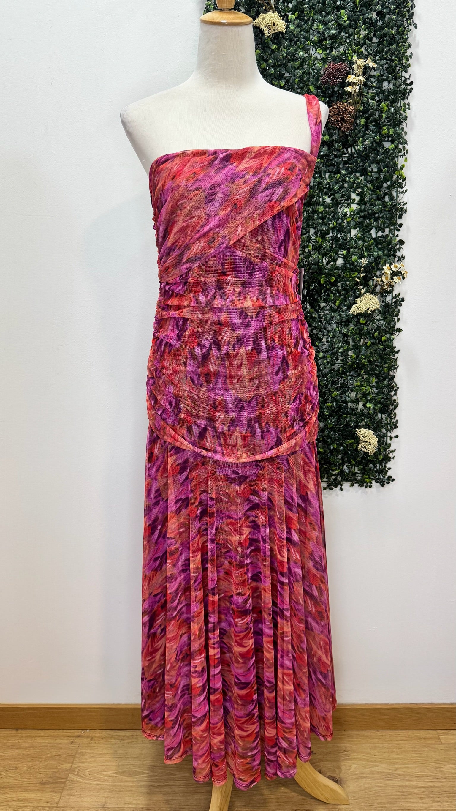 Vestido estampado tirante