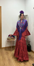 Vestido flamenca Lola teja