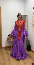 Vestido flamenca Lola malva