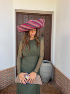Vestido Ana liso verde