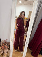 Conjunto Encaje Burdeos