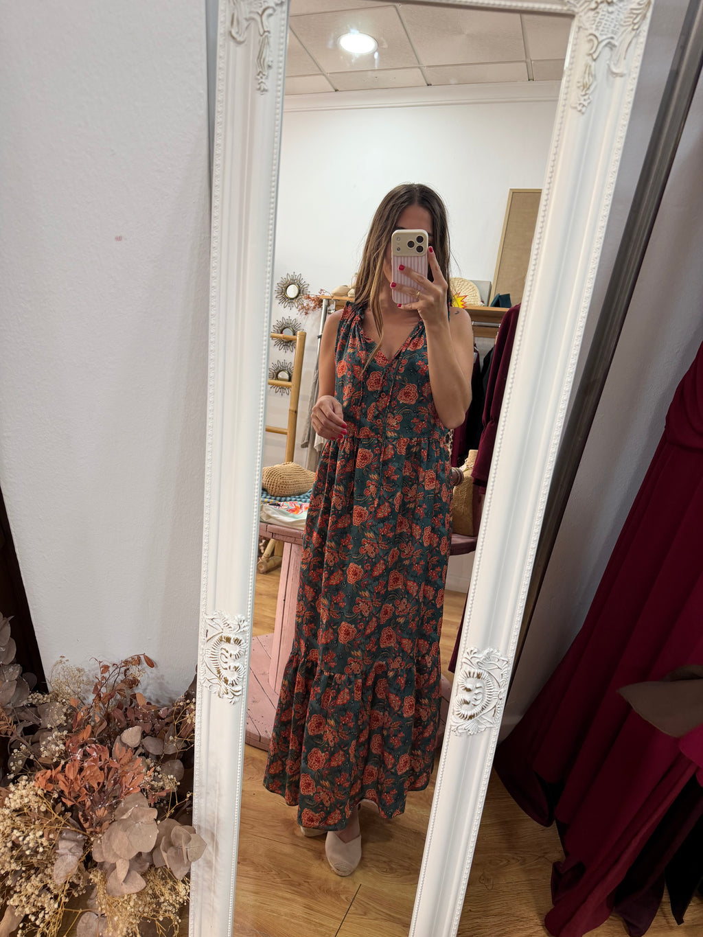 Vestido Estampado Azul