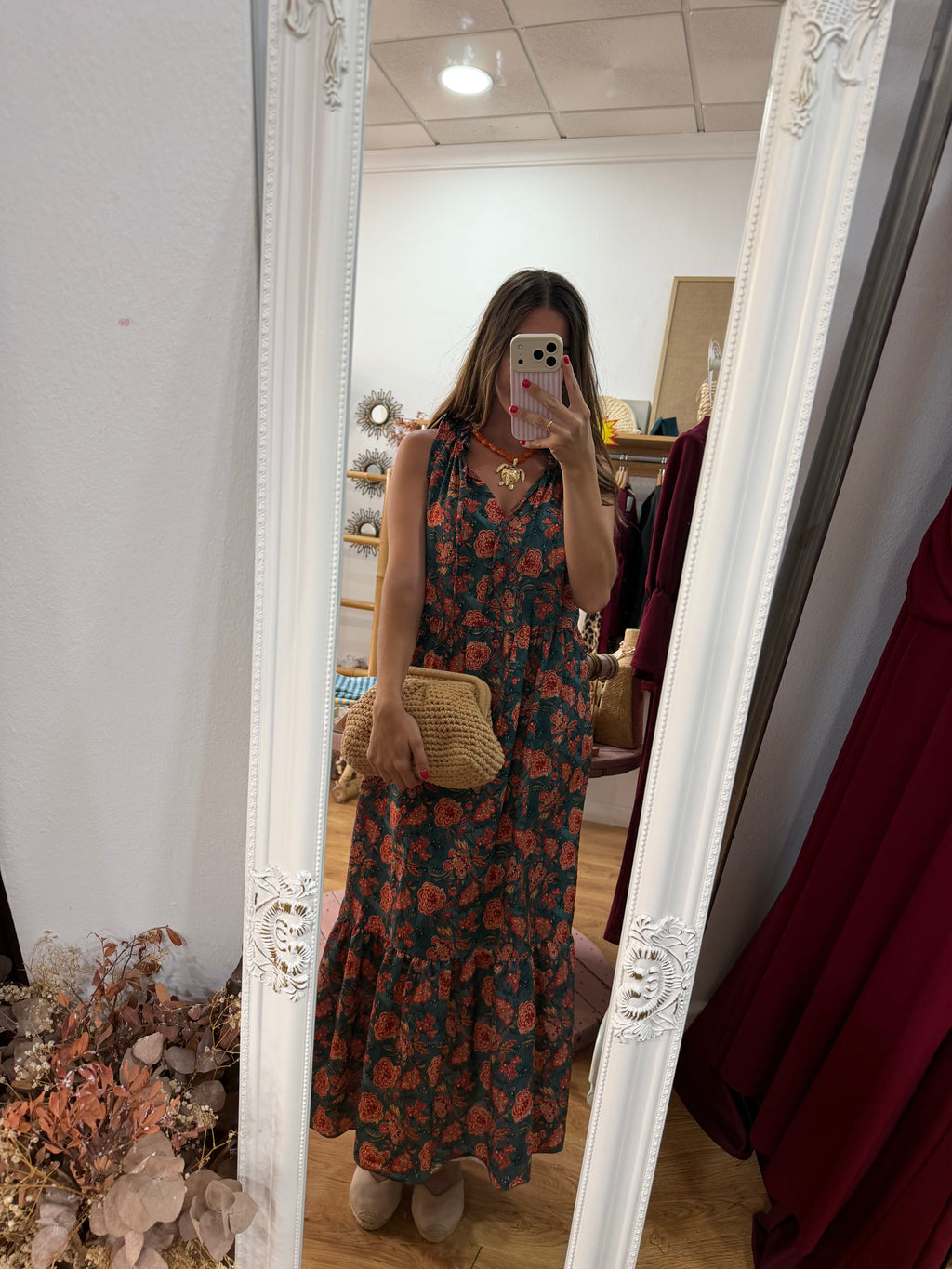 Vestido Estampado Azul