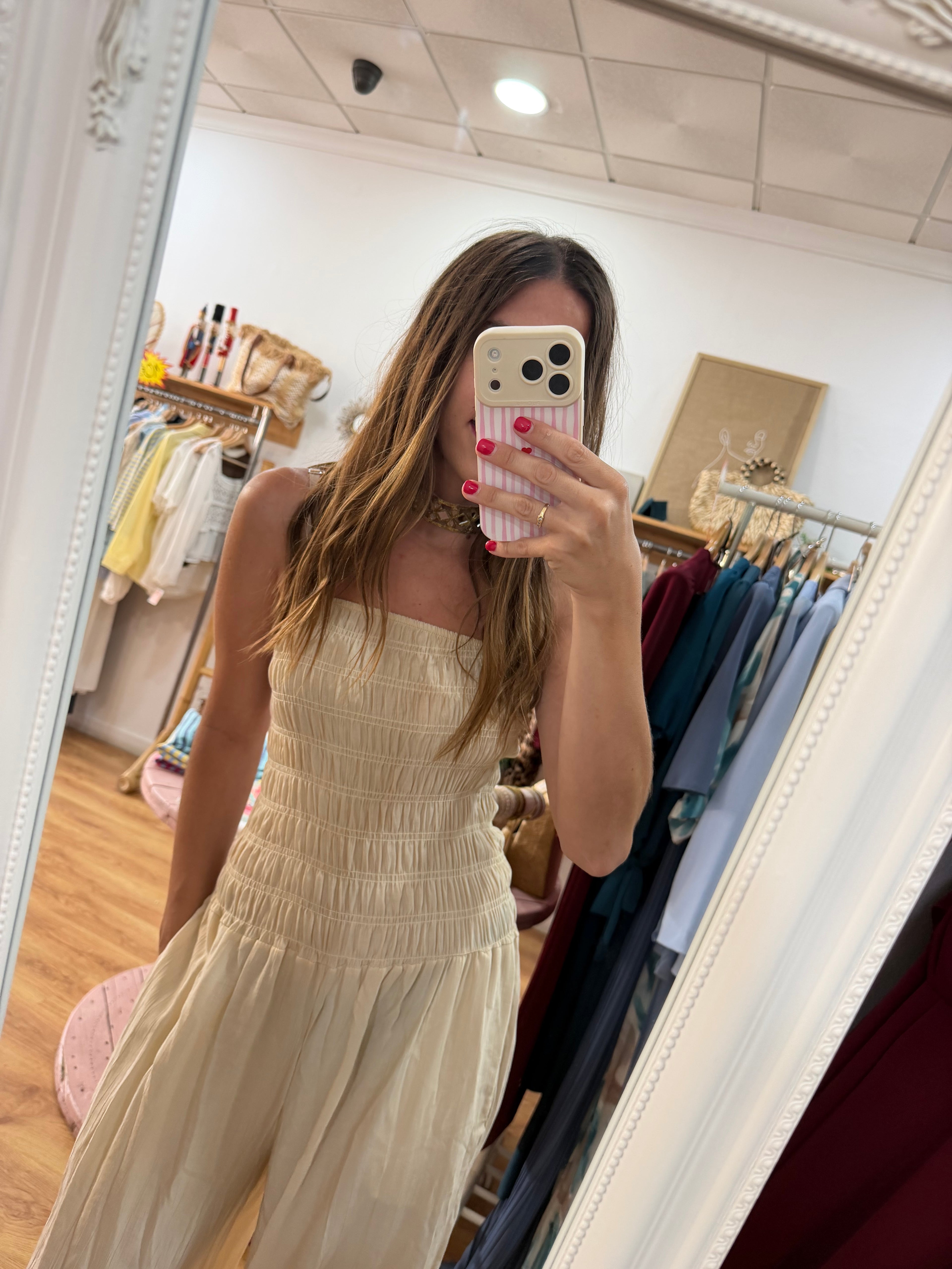 Mono liso beige