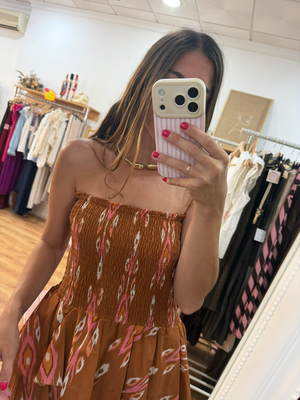Vestido volante estampado