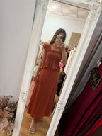 Conjunto Melissa liso teja