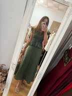 Conjunto Melissa liso verde