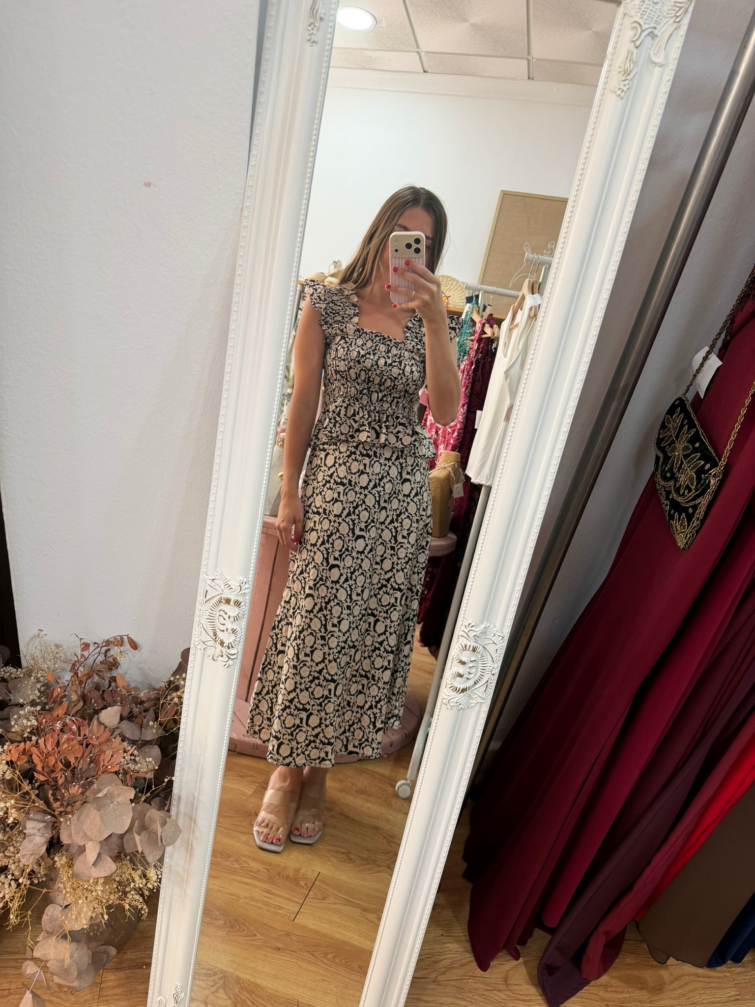 Conjunto Melissa estampado negro